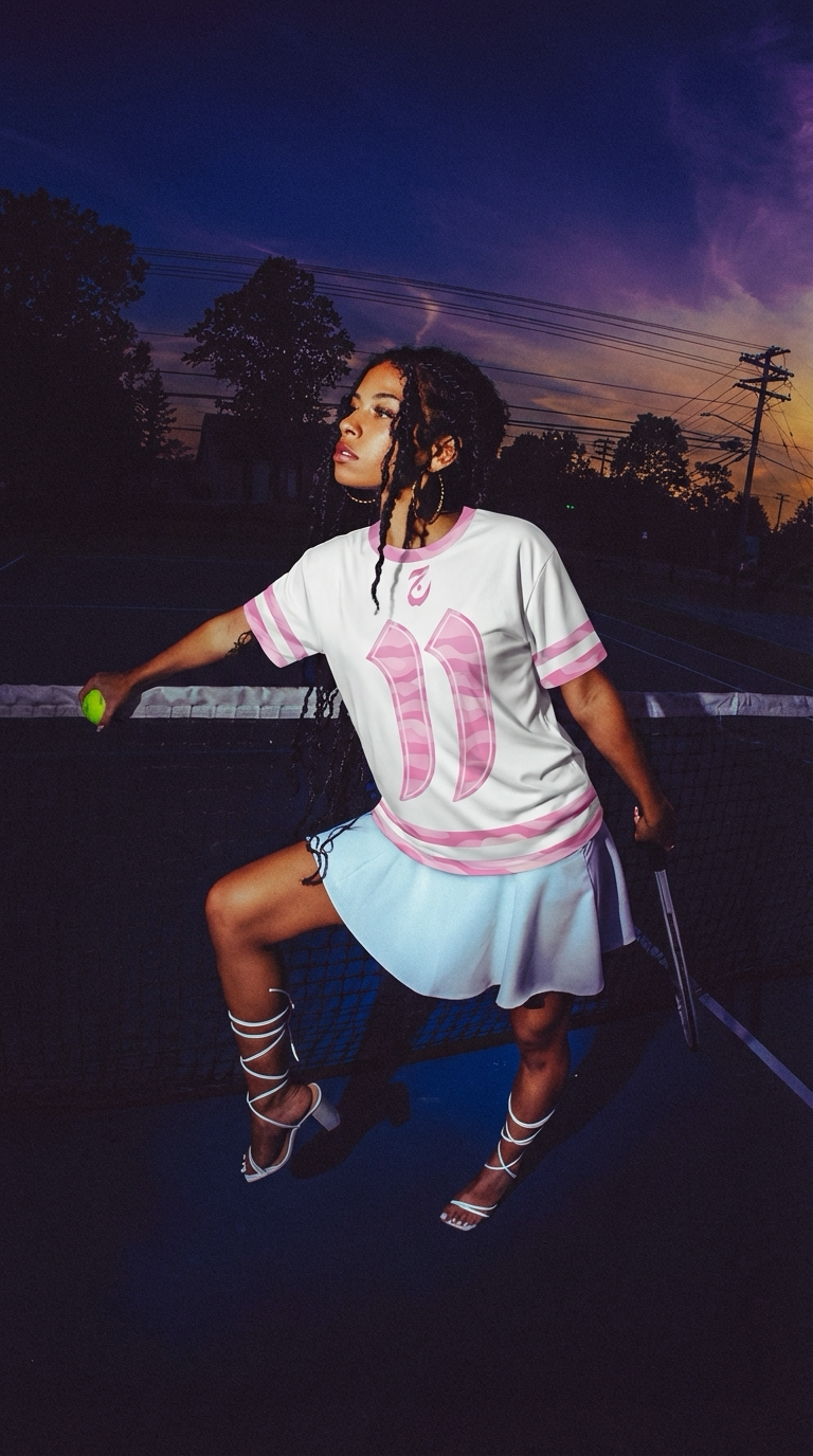 ELAUNECLUB TRIPLE BABY PINK CAMO T SHIRT